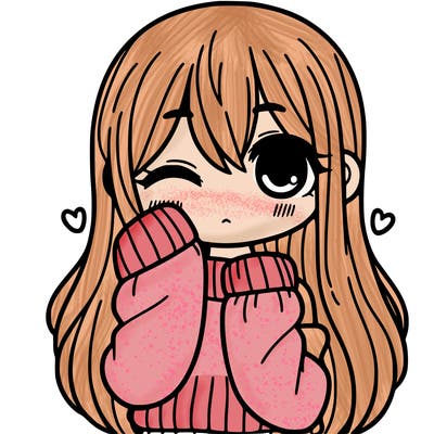 a girl with long hair and arm warmers, she only has one eye