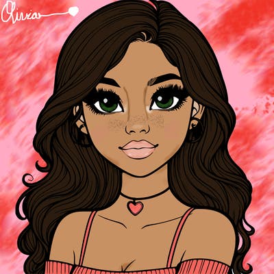 realistic pretty girl