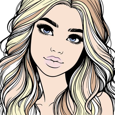 beautiful realistic girl