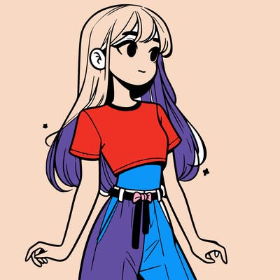 girl in a cute crop top