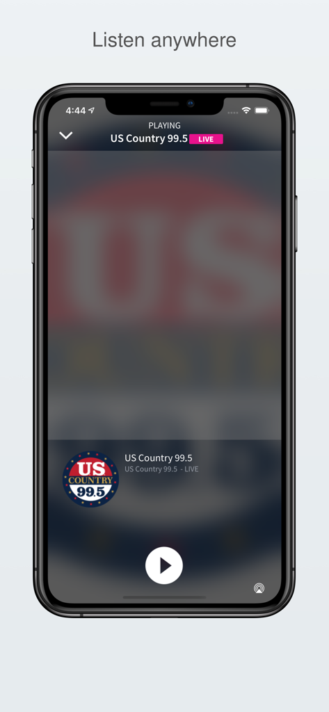 US Country 99.5 - US Country 99.5 live radio player on iPhone
