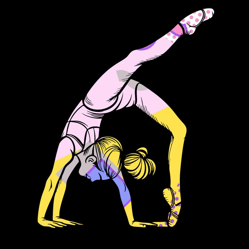 girl doing gymnastics