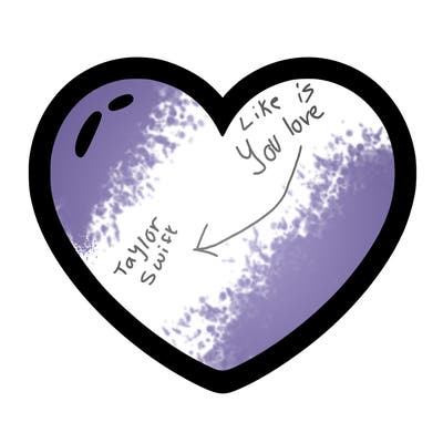 a blank heart