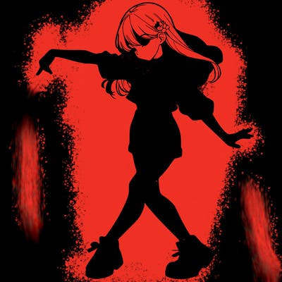 realistic girl danceing