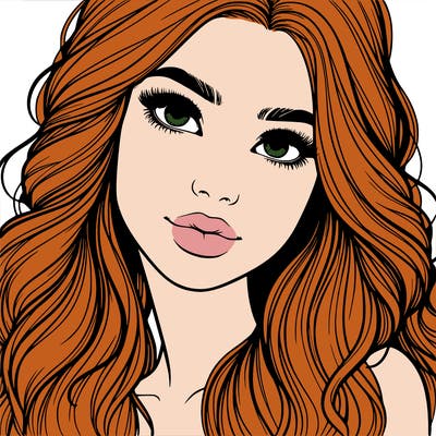 beautiful realistic girl