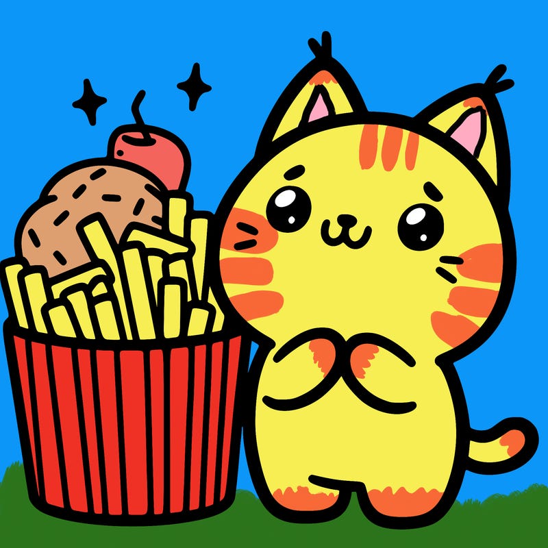 cute food cat