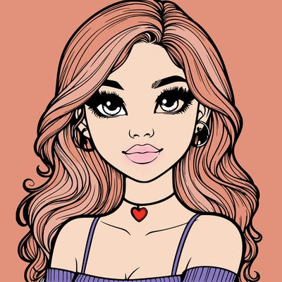 realistic pretty girl