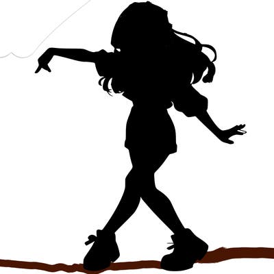 realistic girl danceing