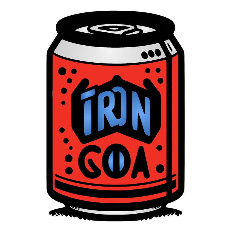 iron can of soda