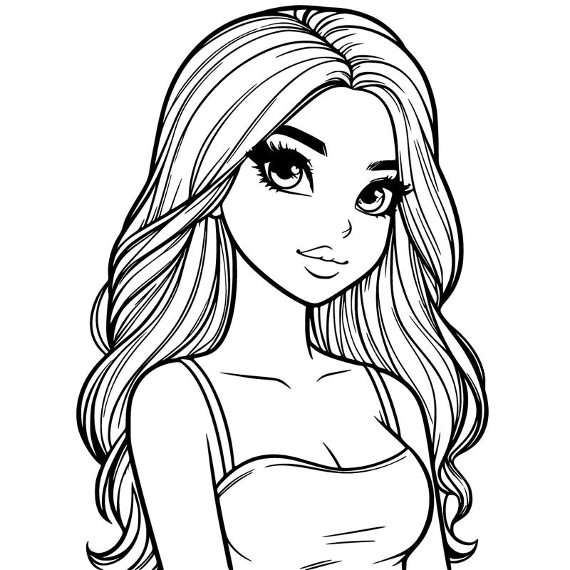 realistic pretty girl