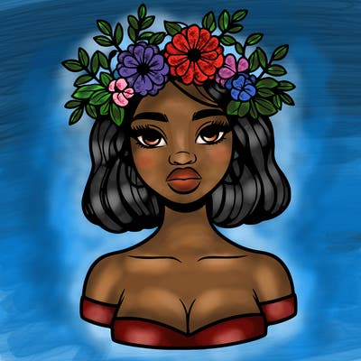 beautiful black people woman pretty girl