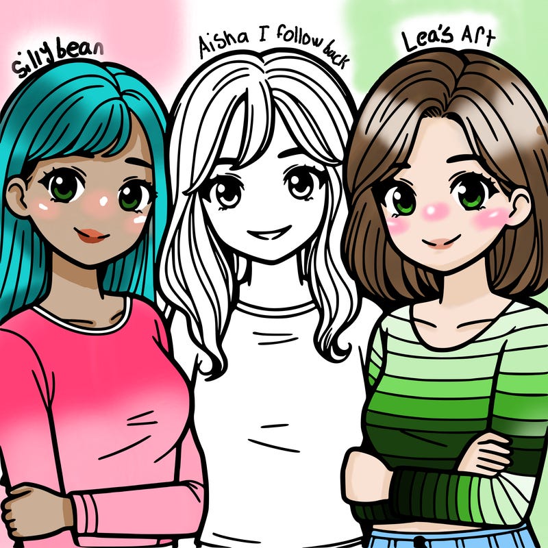 group of 3 female freinds