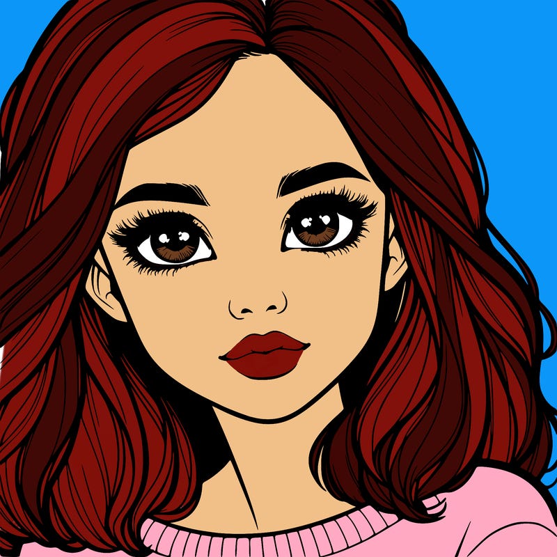 realistic girl whith cute eyes