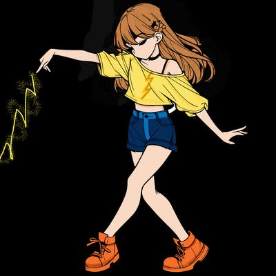 realistic girl danceing
