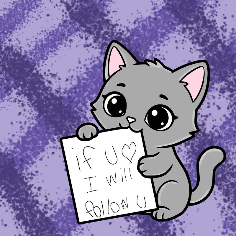 a small cat with a blank sheet of paper in its hand. the cat is sooooooo cute!