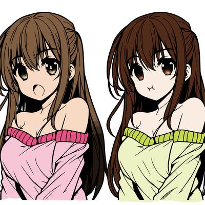 anime girl with long hair