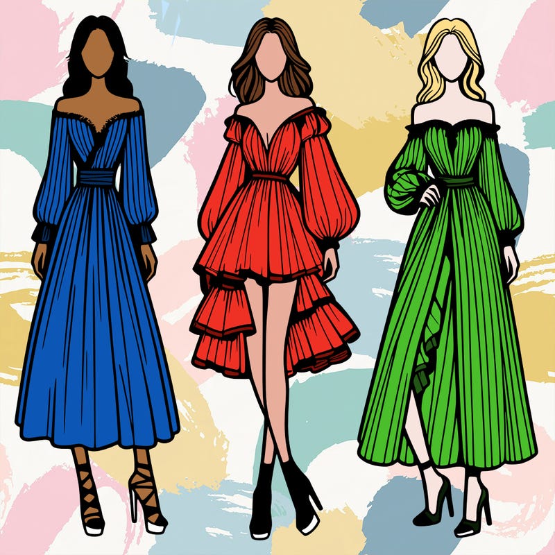 fashion models dresses