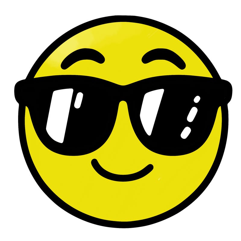 emoji with sunglasses