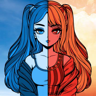 realistic girl split