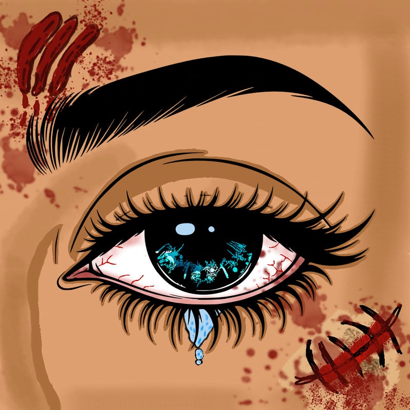 eye closed realistic