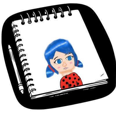 a blank sketch pad