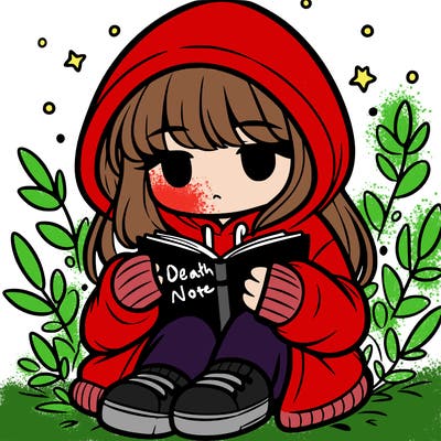 girl in oversized hoodie reading a book