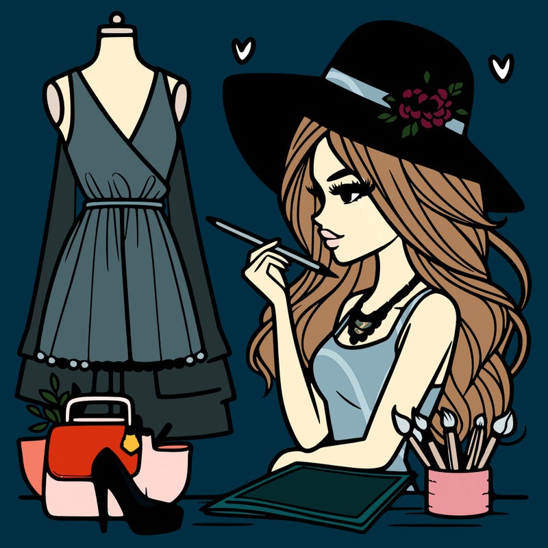 a stylish fashion designer