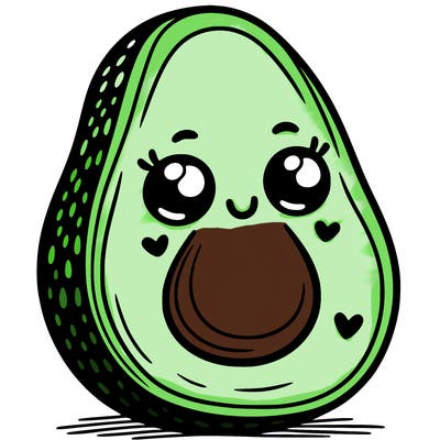 smiling avacado