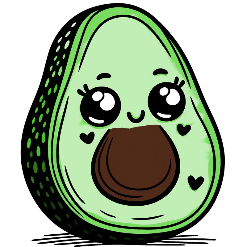 smiling avacado