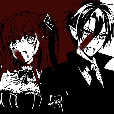 anime vampire couple