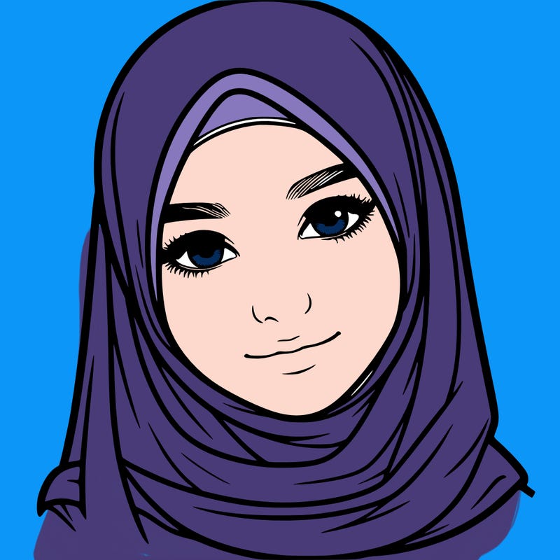 realistic girl with hijap