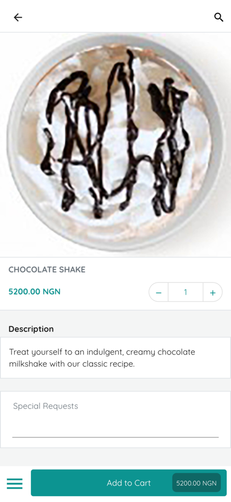 Scoop'd Ice Cream Bar - Indulgent chocolate milkshake with whipped cream and chocolate syrup drizzle on the Scoop'd app