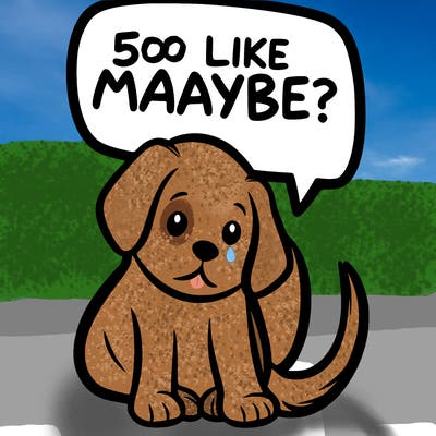 a puppy that says 5 like maybe