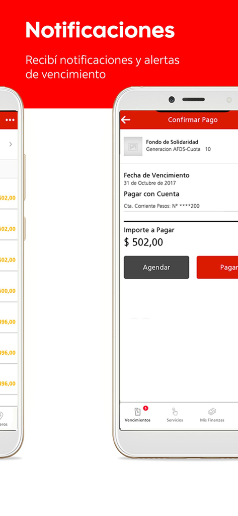 Scotia Pagos - Tela de confirmação de pagamento de conta no aplicativo Scotia Pagos mostrando o valor e a data de vencimento