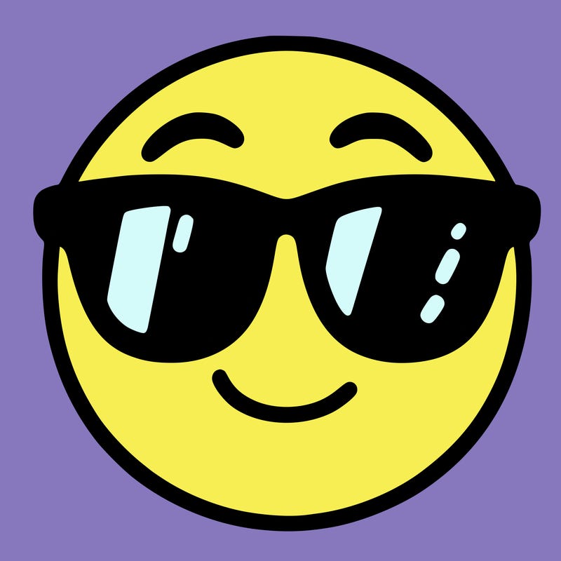 emoji with sunglasses