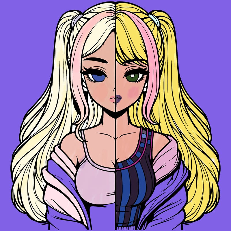 realistic girl split