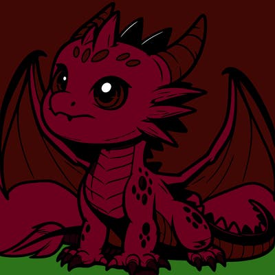 fierce baby night dragon