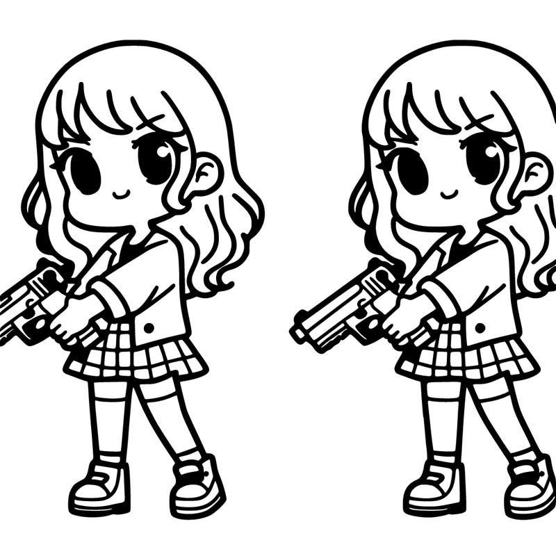 girl with gun