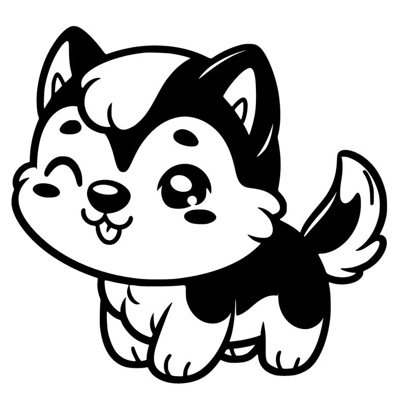 cute huskie