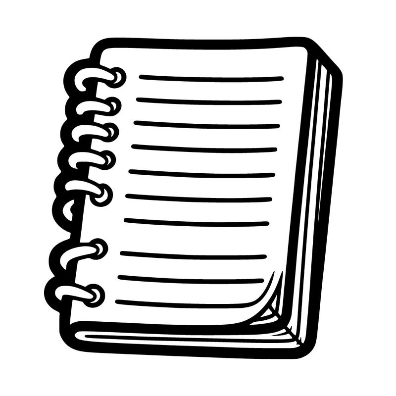 blank notebook lines