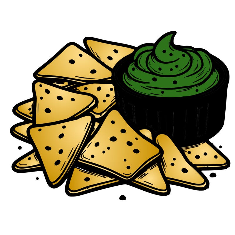 tortilla chips with hummus