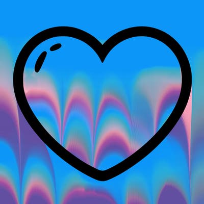 a blank heart