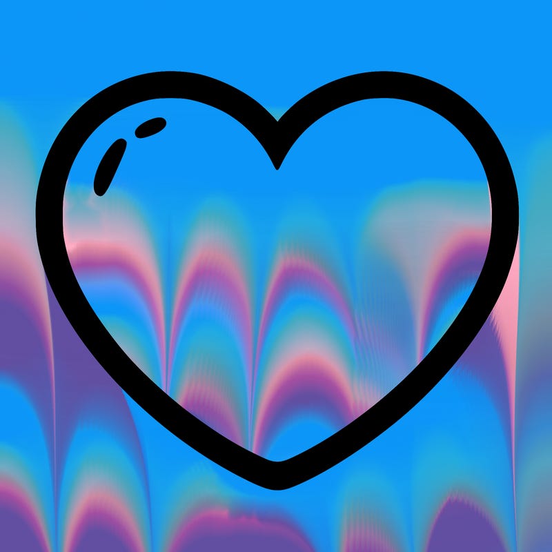 a blank heart