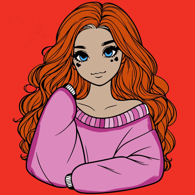 a beautiful girl in a big sweatshirt