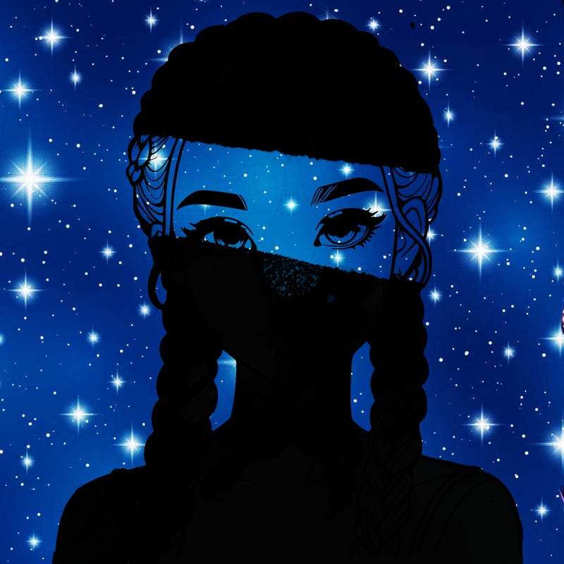realistic girl with braids