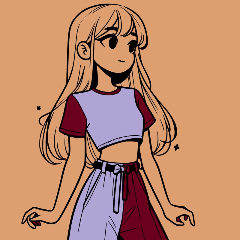 girl in a cute crop top