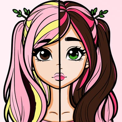 realistic girl split