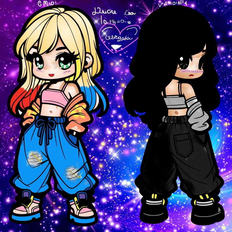 girl in crop top and baggy pants