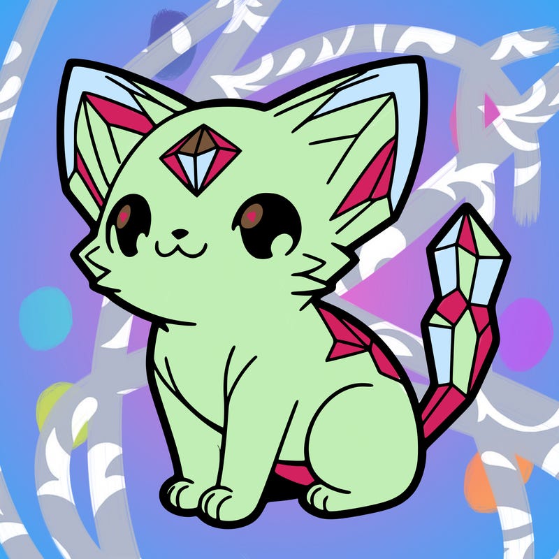 crystal kitten