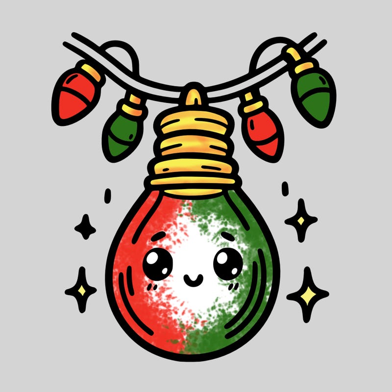 small bulb of a garland